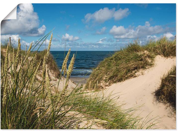 Poster ARTLAND Strand bei Vesterhav , beige (farbe bild(er): naturfarben), B:70cm H:50cm, Bilder, Poster, ohne Rahmen