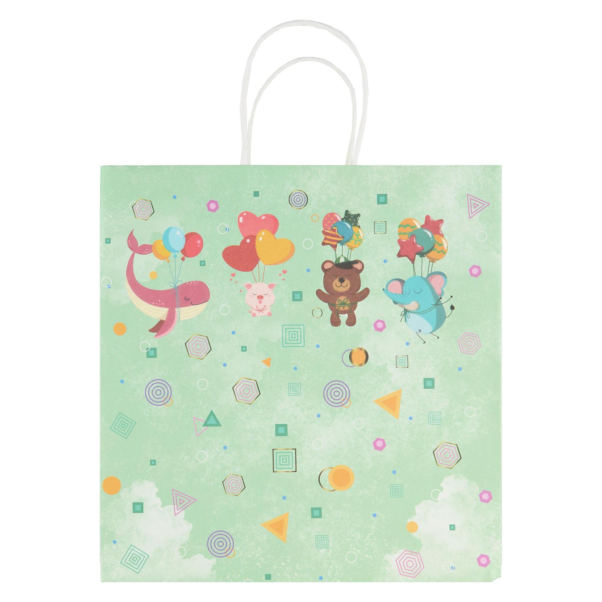 Idena Geschenktasche Kinder mehrfarbig 28x28x15cm (49467022)