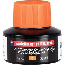 edding Nachfülltinte HTK 25 f. Highlighter, orange, 25 ml