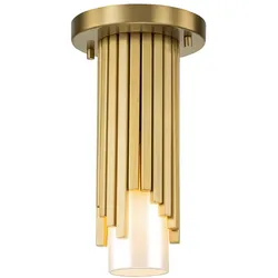 Elstead Lighting Marvele Mini Pendelleuchte Messing antik Opalglas