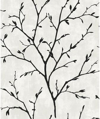 NextWall Tree Silhouette Peel and Stick Wallpaper - 20.9 in. W x 18 ft. L
