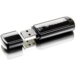 Transcend JetFlash 350 - USB-Flash-Laufwerk - 32 GB - USB 2.0 - Schwarz