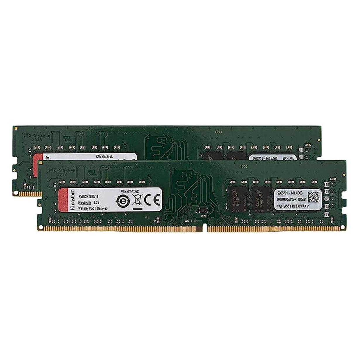 Kingston KVR32N22D8/16 (1 x 16GB, 3200 MHz, DDR4-RAM, DIMM) (KVR32N22D8/16)