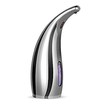 Seifenspender berührungslos, No Touch Automatischer Seifenspender für Küche, Bad, Dusche (300ml, Silber)