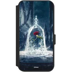 Nivocase Klapphülle für Samsung Galaxy S22+ Handyhülle aus Kunst Leder NIVOflip schwarz Die Schöne und das (Samsung Galaxy S22+), Smartphone Hülle, Schwarz