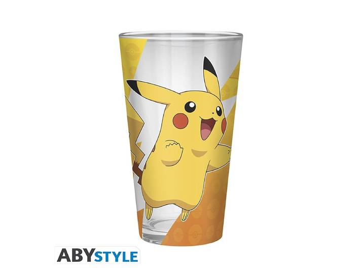 POKEMON Verre XXL Pikachu effet métal
