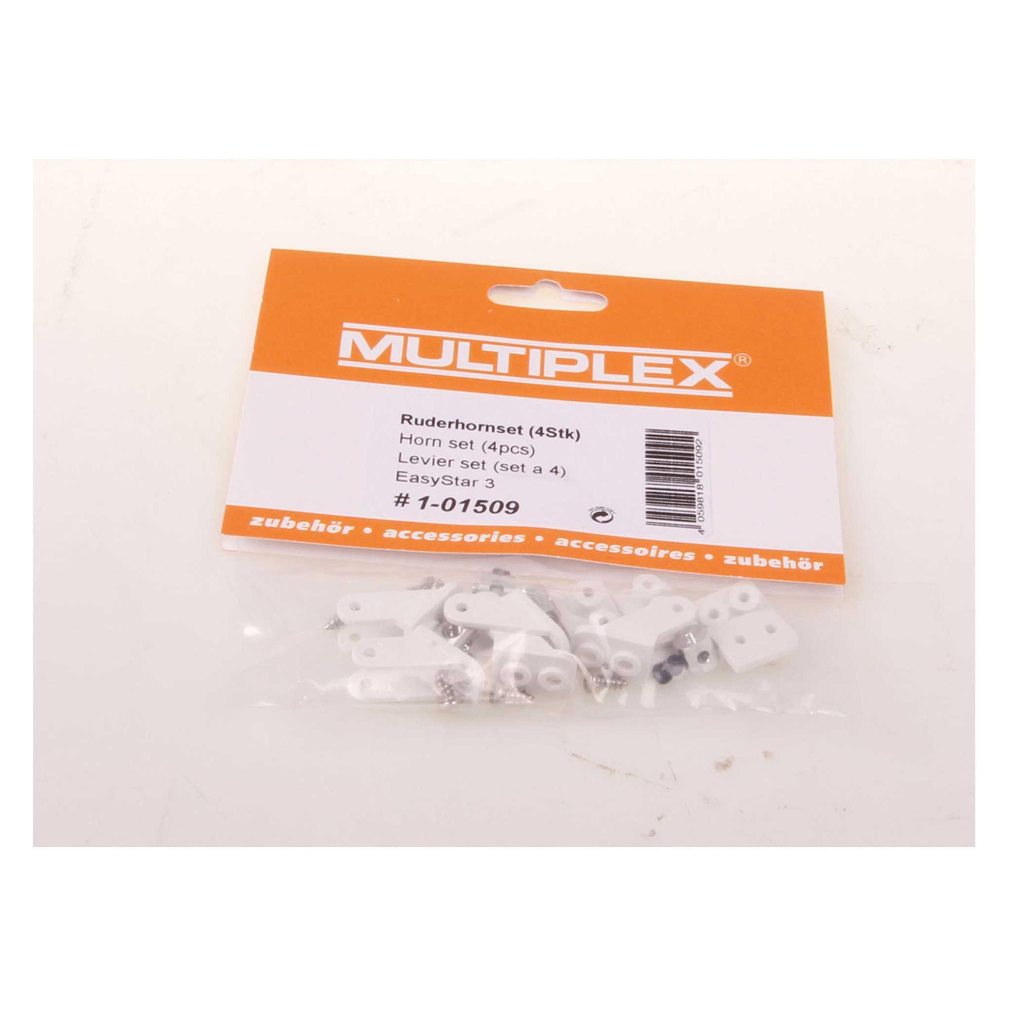 Multiplex ruderhornsatz easystar 3 mit gestängeanschluss (1-01509)