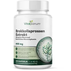 VitaSanum® Brokkolisprossen-Extrakt – Brassica oleracea – 2 Kapseln Tagesportion