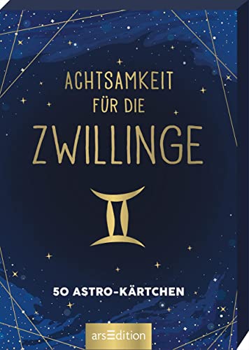 Achtsamkeit für die Zwillinge: 50 Astro-Kärtchen Astrologie im Spielkartenformat für die Handtasche - Preis vom 09.10.2026 07:28:09 h