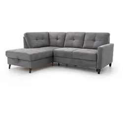 sit & more Ecksofa Valona Stoff Grau