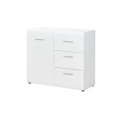 Primo Sideboard  Akzent ¦ weiß ¦ Maße (cm): B: 96 H: 86 T: 40.0