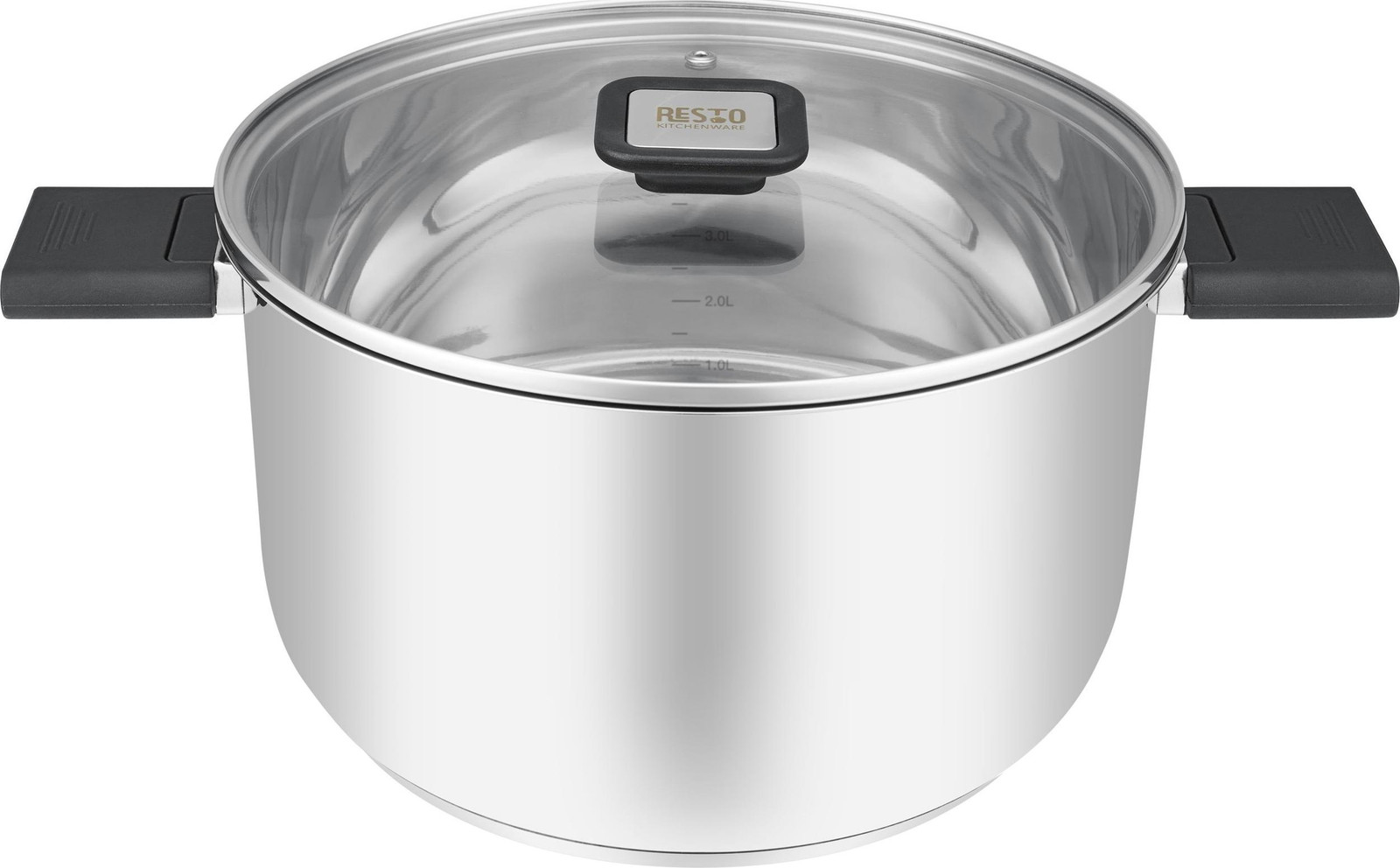 Resto Kitchenware Anser Ronde Pan, 5,8 liter, Zwart