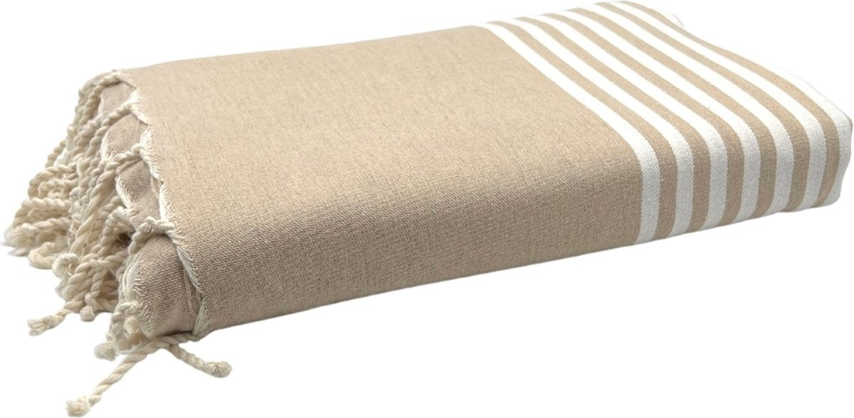 Foutas Strandlaken Hamamdoek Arthur Sahara Beige B: 300 cm, D: 200 cm