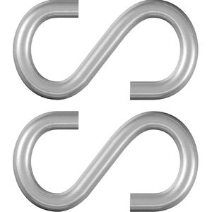 Dörner+Helmer S-Haken 4810064, 3mm, Stahl verzinkt, 2 Stück