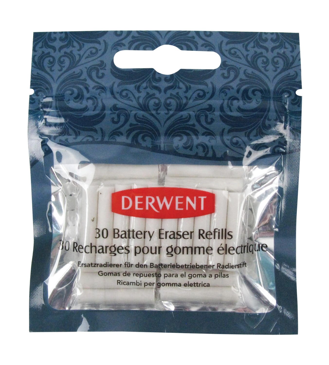 DERWENT Ersatzradierer für batteriebetriebenen Radierstift weiß 2300023