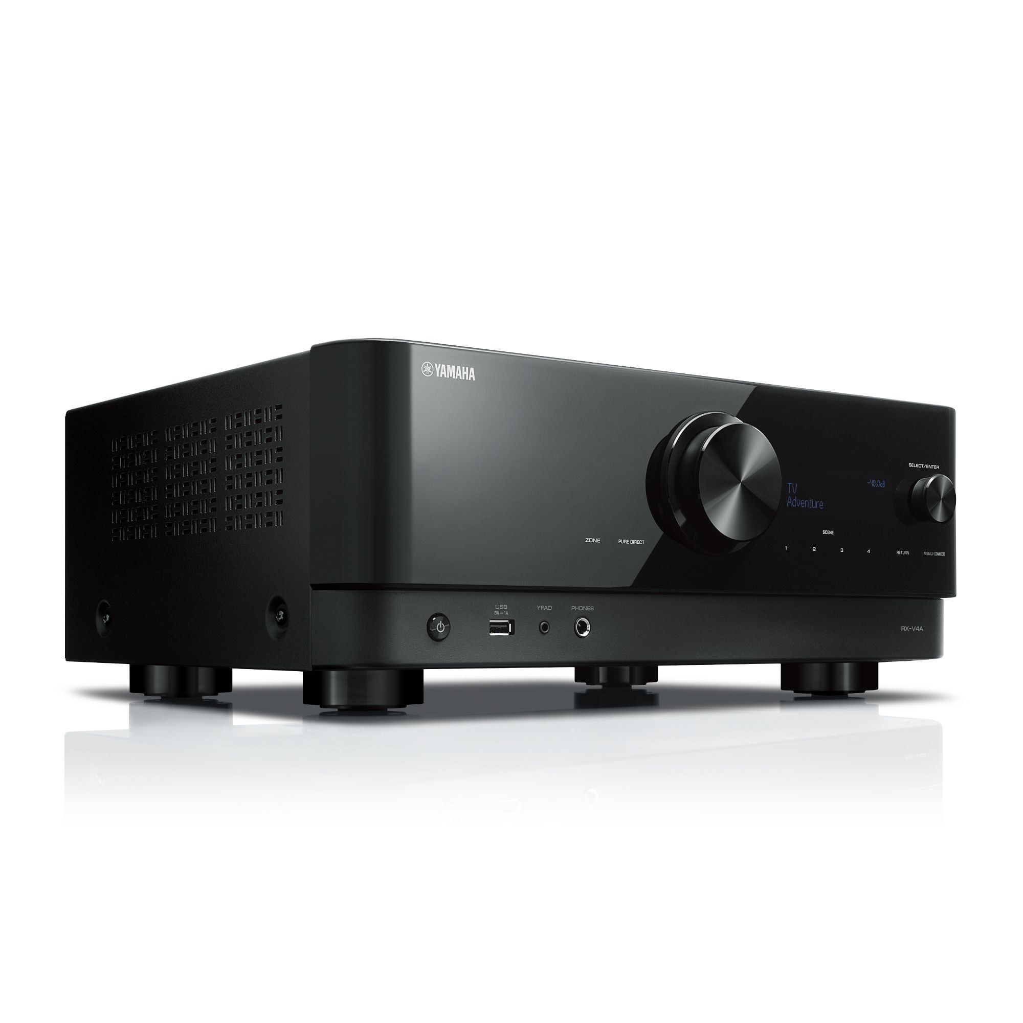 Yamaha RX-V4A AM, DAB, FM Receiver (Schwarz) ARXV4ABL