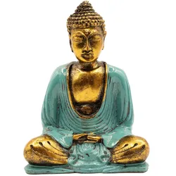Teal & Gold Buddha - Medium