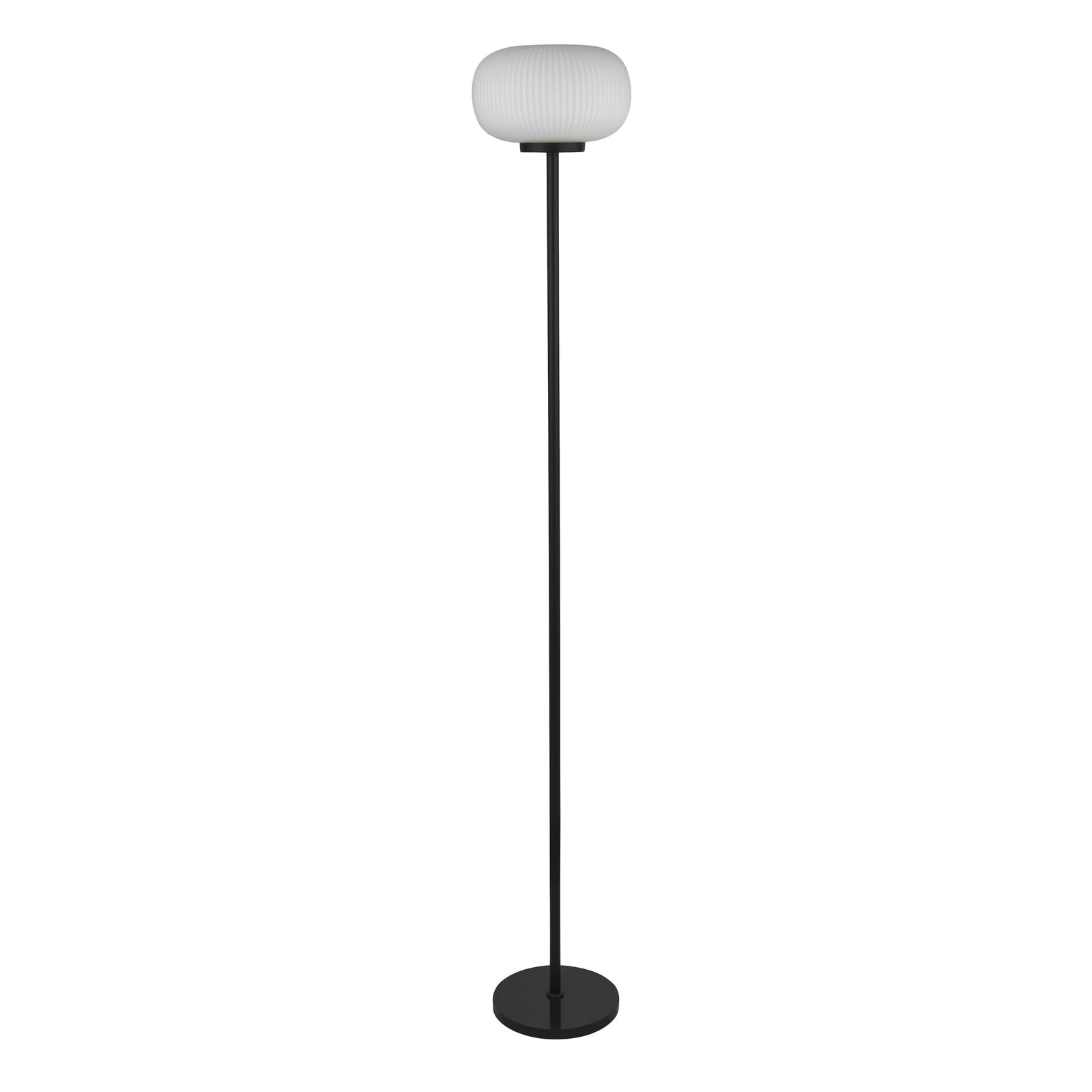 Design vloerlamp Lumina Searchlight zwart metalen ronde voet