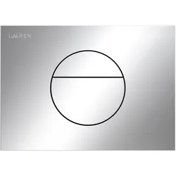 LAUFEN INEO Betätigungsplatte Sunrise, für WC-Element, Zweimengenbetätigung, H9001120040001, Farbe: Chrom