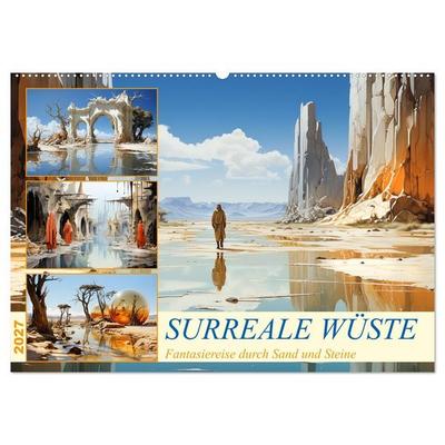 Surreale Wüste (Wandkalender 2027 DIN A2 quer), CALVENDO Monatskalender