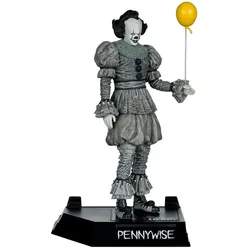 McFarlane Ça Welcome to Derry Movie Maniacs figurine Pennywise (Black & White) 16 cm