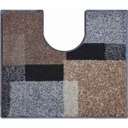 GRUND Badteppich ATALA taupe 50x60 cm WC-Vorleger mit Ausschnitt