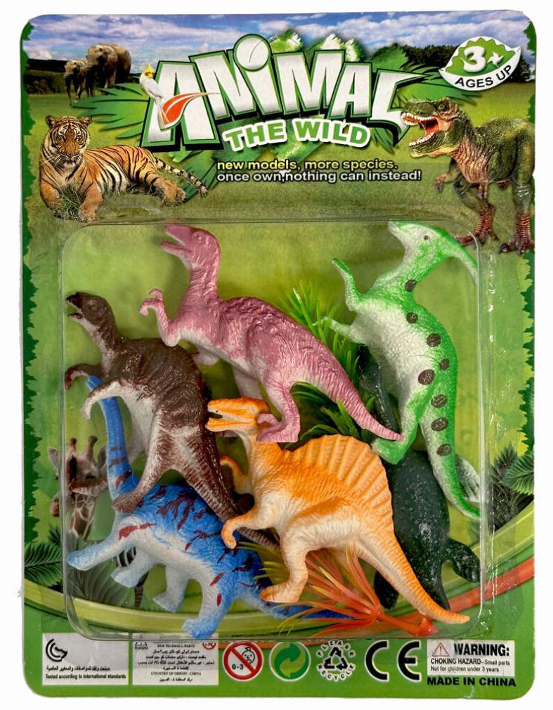 Javoli Set van 6 Dinosaurus plastic figuurtjes