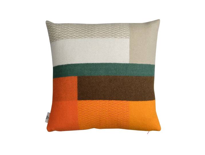 Røros Tweed - Mikkel Kissen 50 x 50 cm, orange