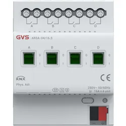 Schaltaktor 4-fach 16A - KNX Secure - ARSA-04/16.S 88188582