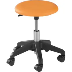 Hocker Carina, mit Kunstlederbezug, fahrbar, ohne Rückenlehne