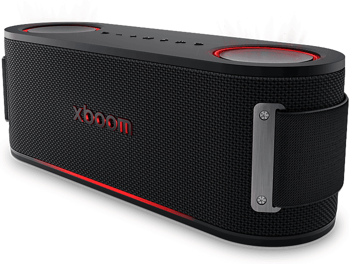 Altavoz inalámbrico - LG XBOOM Bounce, 40 W, Bluetooth, Autonomía 30h, Resistencia agua IP67, Conexión Auracast, Negro