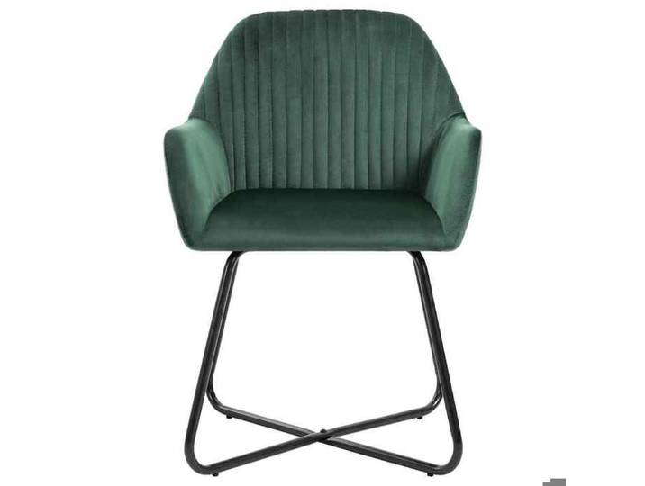 ZENCORE@ Chaises à manger - Entretien facile - lot de 4 - vert velours - 110 kg par siège（6324)