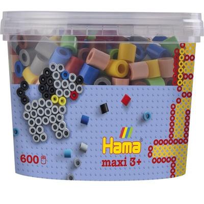 HAMA Dose mit Perlen 600 Stck, Volltonmix 2