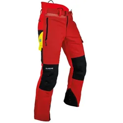 Forst-und Schnittschutzhose "VENTILATION" Klasse 1 rot - 3XL - lang - Rot