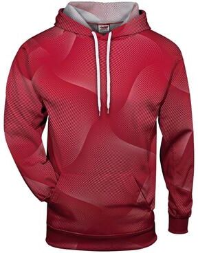 Badger Sport 1413 Warp Hood T-Shirt in Red size 2XL   Polyester 141300
