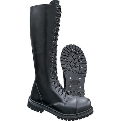 Stiefel BRANDIT "Brandit Accessoires 20 Eyes Phantom Boots", Herren, Gr. 46, schwarz, Sonstiges Material, unifarben, Schuhe Stiefel