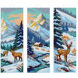 Lesezeichen "Winterwald", 3er-Set