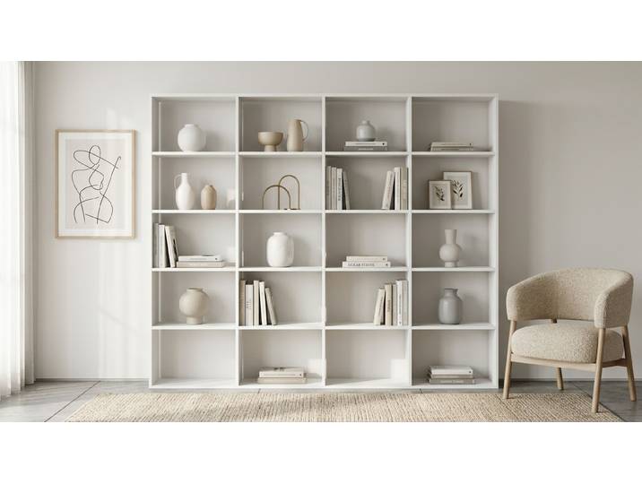 Découvrez nos bibliothèques MDF mélaminé MDF Blanc mat