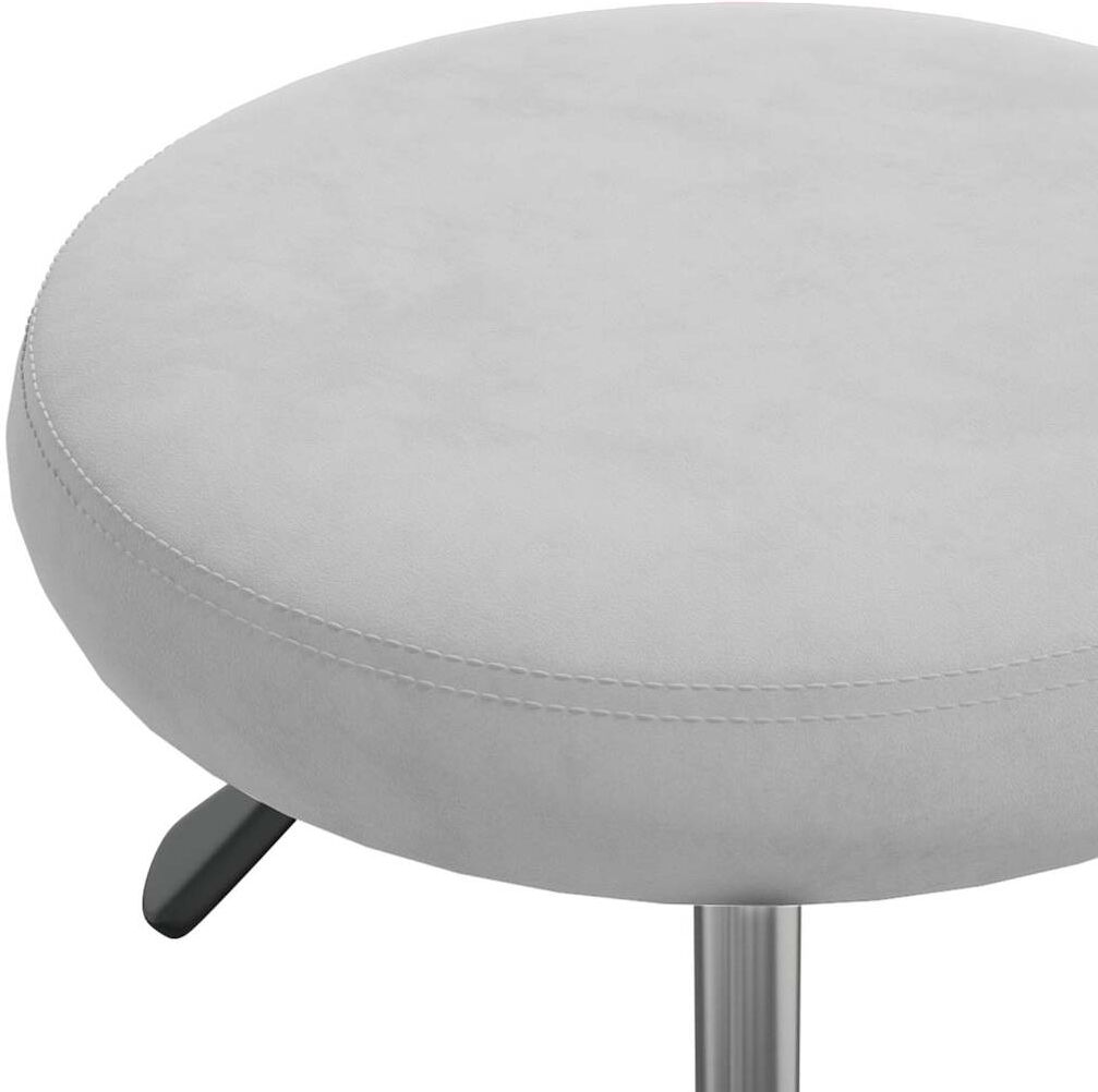 vidaXL Tabouret de massage Velours Gris clair