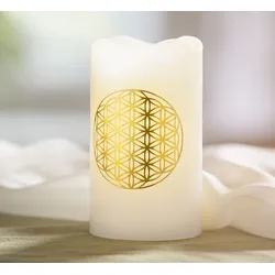 Geschenkset LED-Echtwachskerze »Blume des Lebens«