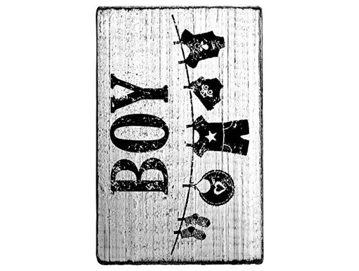 Rössler Papier - - Vintage stempel Boy - Leveringshoeveelheid: 3 stuks