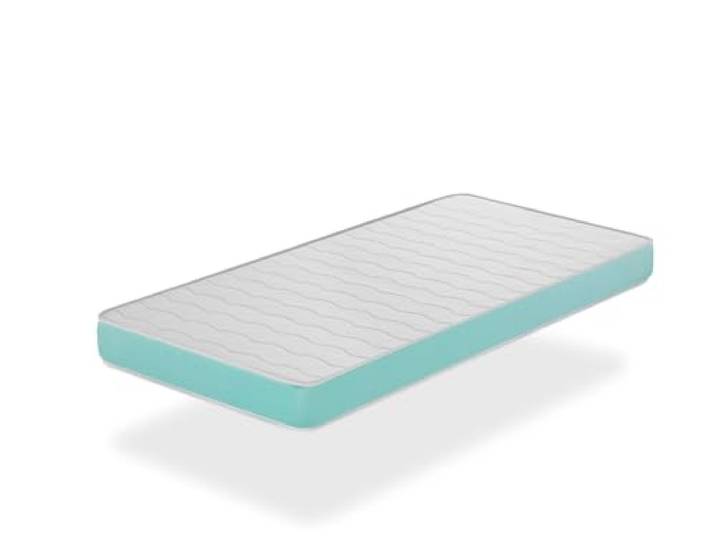 DORMISSIMO Babymatratze 67x137 EKO Baby Höhe 14 cm- Kindermatratze - Perforierter und atmungsaktiver Schaumstoffkern