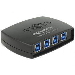 Delock 87724 USB 3.2 Gen 1-Umschalter (USB 3.0) Schwarz