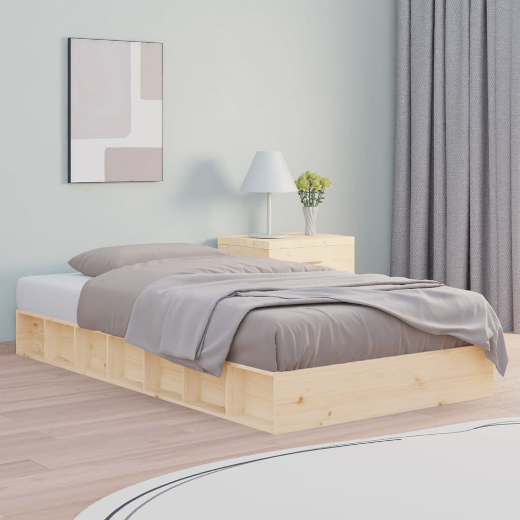 Alpen Home Rosenbloom Solid Wood Bed Brown European Single (90 x 200cm)