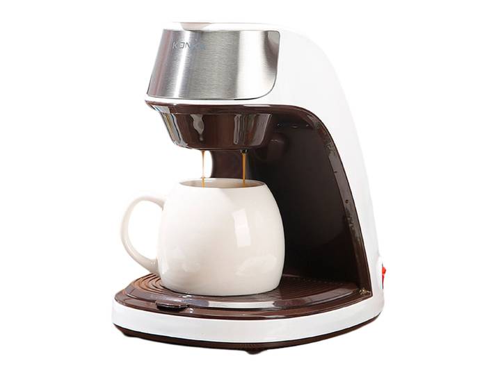 Konka Percolateur à café compact automatique 300 ml pour usage domestique, multifonction pour café et infusion aux fleurs