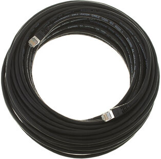 Telegärtner CAT6A Patchkabel 25m, sw noir