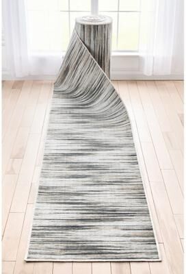 Well Woven Custom Size Runner Apollo Holden Modern Abstract Stripes Hallway Rug