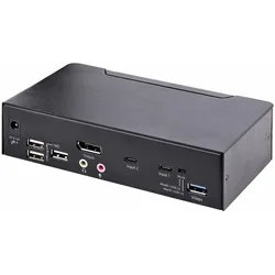 StarTech 2 Port DP USB C Kvm Switch, KVM Switch, Schwarz