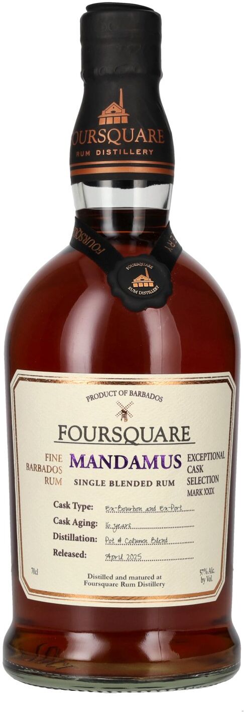 Foursquare Rum Foursquare 16 Years Old MANDAMUS Single Blended Rum 57% Vol. 0,7l