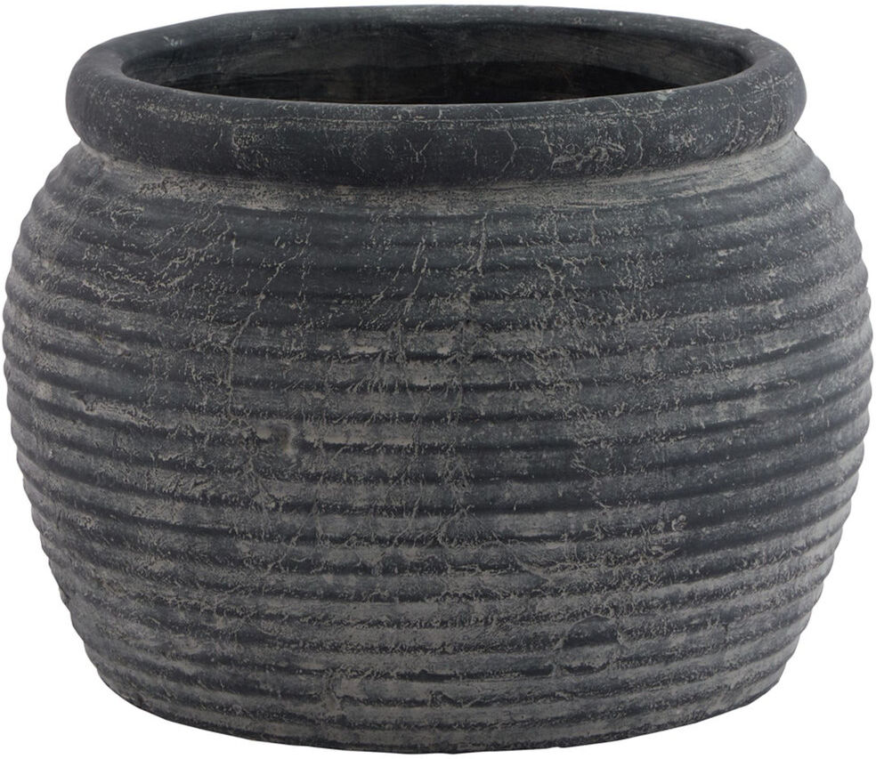 Langley Street Marina Handmade Ceramic Planter Grey 31cm H x 40cm W x 40cm D